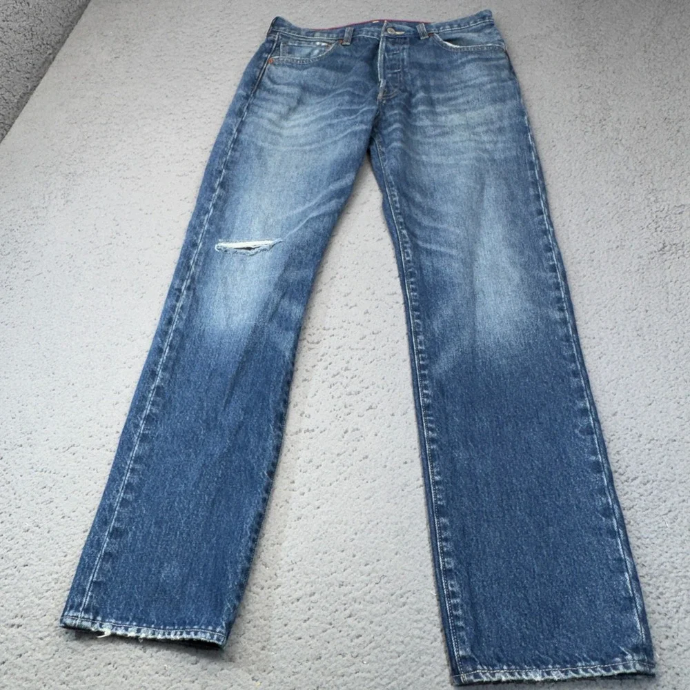 Levis 501 Jeans Mens 32x32 Blue McLaren MP4/4 McLaren F1 2nd Prototype Racing